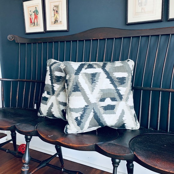 Set of two (2) Handmade Cotton 18" Throw Pillow High Quality  Upholstery Fabric - Picture 14 of 14